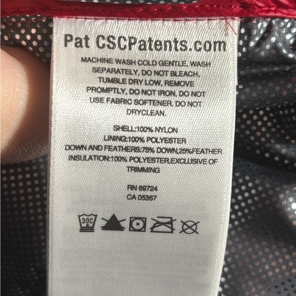 COLUMBIA Women’s 650 Turbo Down Omni-Heat Red Puffer Jacket Coat Size Medium - Picture 7 of 7